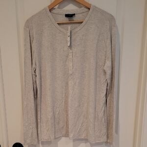 Nwt J.crew Eco Dreamist Henley Top Shirt Large Women